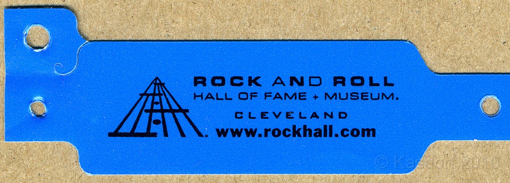 Rock n Roll Hall of Fame 2010 122.jpg - Wrist band to show you really paid your admission, and to gain reentry if you go out.